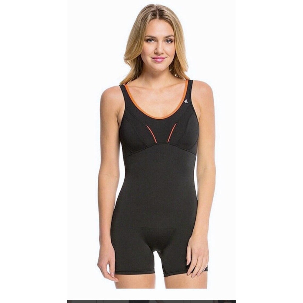 Aqua Sphere Luisa Leg 1 piece Bathing Suit. Black Size 12